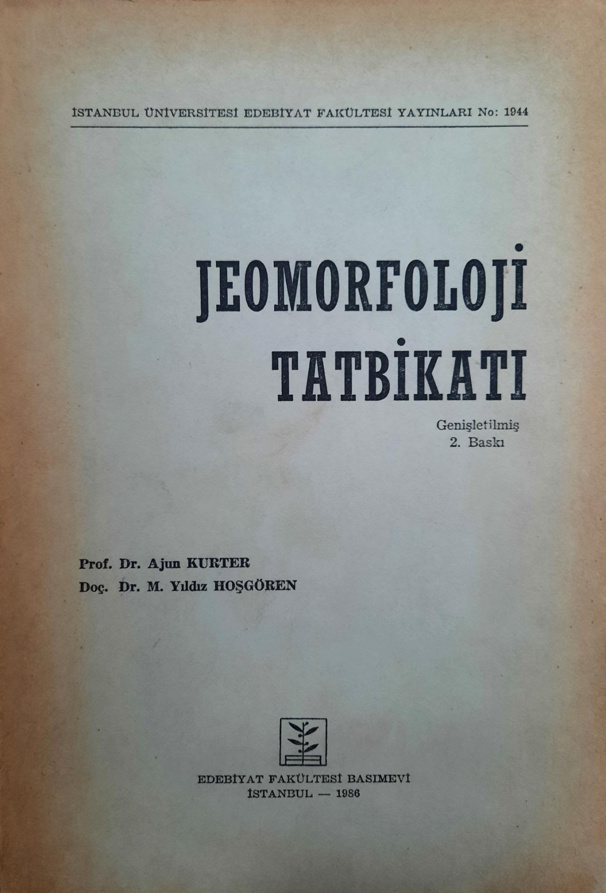 Jeomorfoloji Tatbikatı