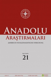 Anadolu Araştırmaları Sayı 21 Anadolu Araştırmaları Sayı 21