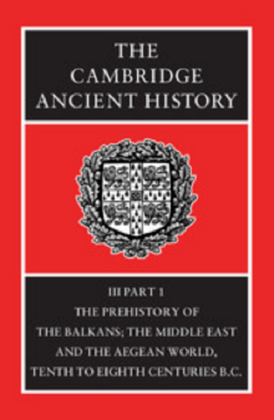 Cambridge Ancient History V.3 P.1 Cambridge Ancient History V.3 P.1