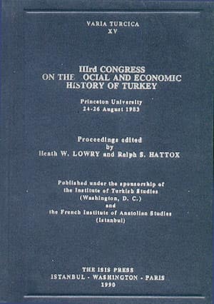 IIIrd Congress on the Social and Economic History of Turkey