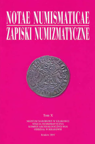 Notae Numismaticae vol. X