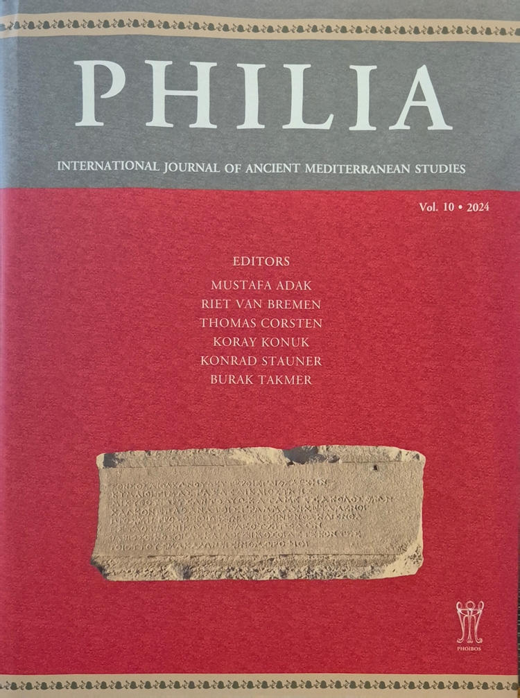 Philia Vol. 10 2024 - International Journal of Ancient Mediterranean Studies