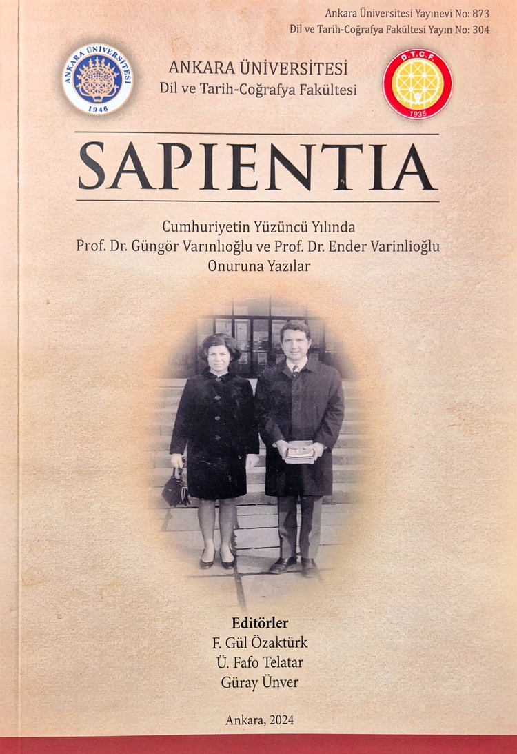 Sapientia : Cumhuriyetin yüzüncü yılında Prof. Dr. Güngör Varınlıoğlu ve Prof. Dr. Ender Varinlioğlu onuruna yazılar