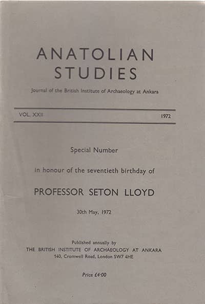 Anatolian Studies XXII