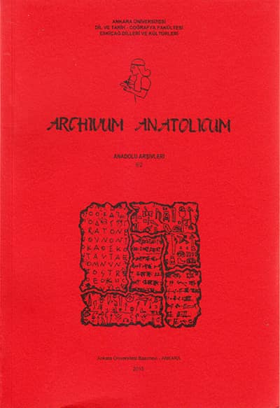 Archivum Anatolicum 9/2