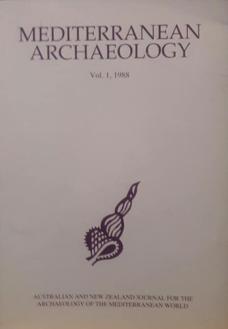 Mediterranean Archaeology Vol. 1 (1988)