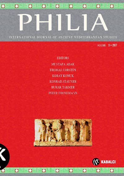 Philia Vol. 3 2017  - International Journal of Ancient Mediterranean Studies