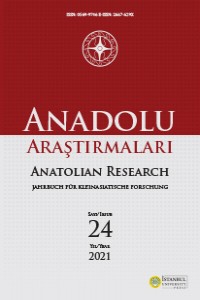 Anadolu Araştırmaları Sayı 24 Anadolu Araştırmaları Sayı 24