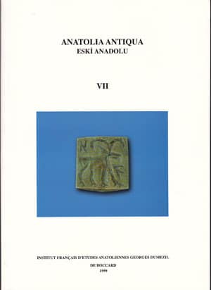 Anatolia Antiqua / Eski Anadolu VII