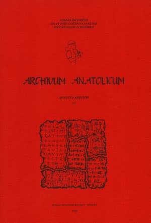 Archivum Anatolicum 7-1 