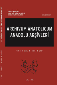 Archivum Anatolicum / Anadolu Arşivleri 17/2 - 2023