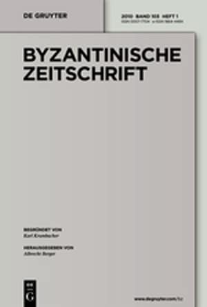 Byzantinische Zeitschrift 2011 Band 104