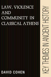 Law, Violence, and Community in Classical Athens Law, Violence, and Community in Classical Athens