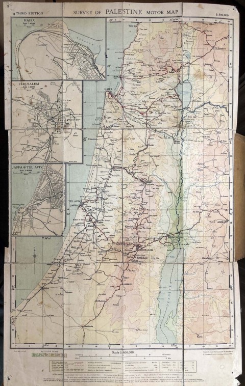 Survey of Palestine Motor Map