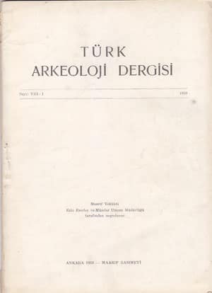 Türk Arkeoloji Dergisi Sayı VIII-1 (1958)