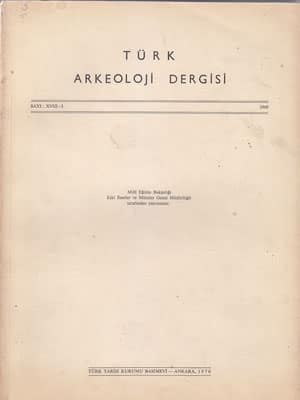 Türk Arkeoloji Dergisi Sayı XVIII-I (1969)