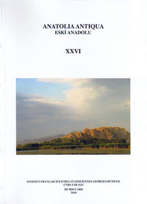 Anatolia Antiqua XXVI / Eski Anadolu XXVI