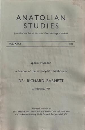 Anatolian Studies Vol. 33, 1983