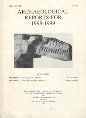 Archaeological Reports No. 45 for 1998-1999