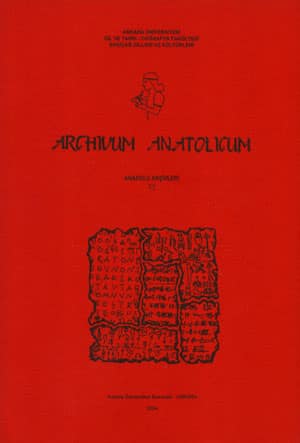 Archivum Anatolicum / Anadolu Arşivleri 7-2