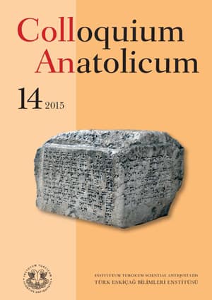 Colloquium Anatolicum 14 - 2015