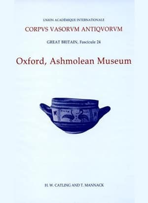 Corpus Vasorum Antiquorum Great Britain Fascicule 24 - Oxford Ashmolean Museum