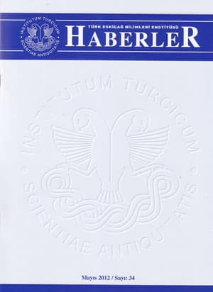 Türk Eskiçağ Bilimleri Enstitüsü Haberler Sayı 34, Mayıs 2012