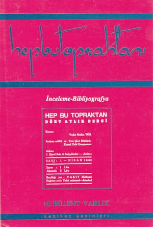 Hep Bu Topraktan. İnceleme - Bibliyografya