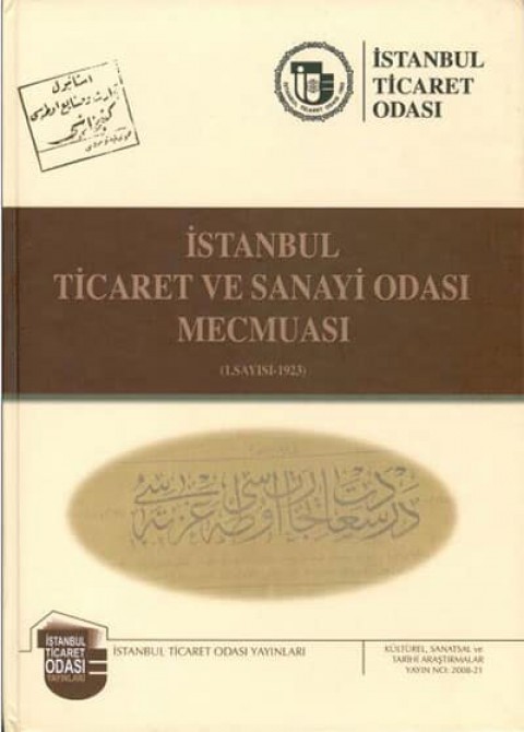İstanbul Ticaret ve Sanayi Odası Mecmuası (1.Sayısı-1923)