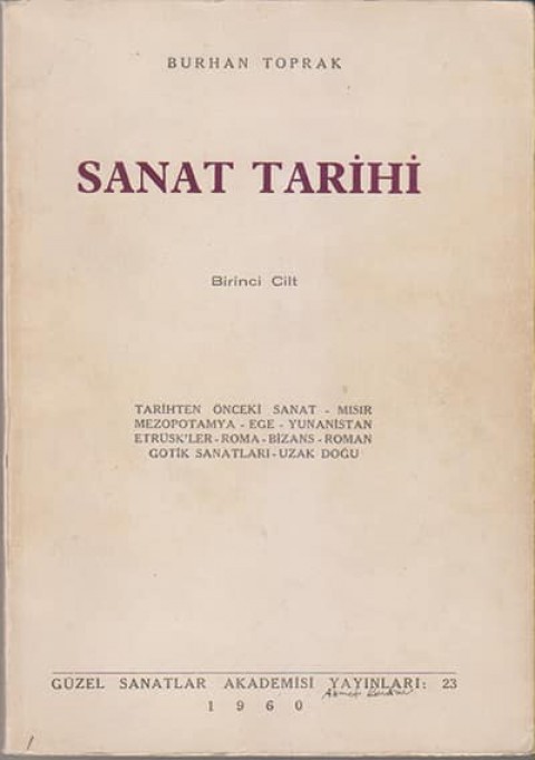 Sanat Tarihi Birinci Cilt