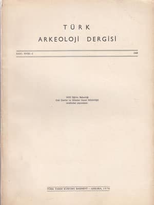 Türk Arkeoloji Dergisi Sayı XVIII-II (1969)