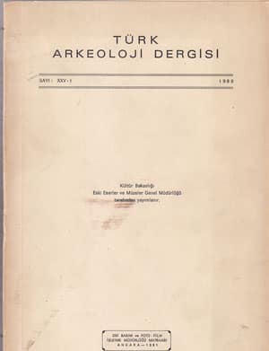 Türk Arkeoloji Dergisi Sayı XXV-1 (1980)