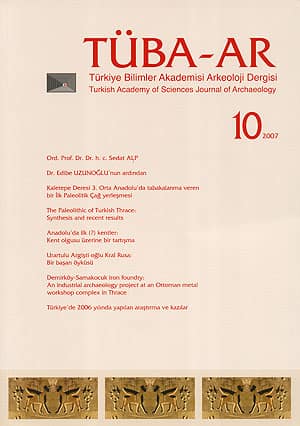 Tüba-Ar 10 - Türkiye Bilimler Akademisi Arkeoloji Dergisi