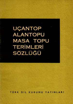 Uçantop Alantopu Masa Topu Terimleri Sözlüğü