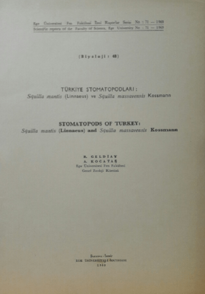 Türkiye Stomatopodları